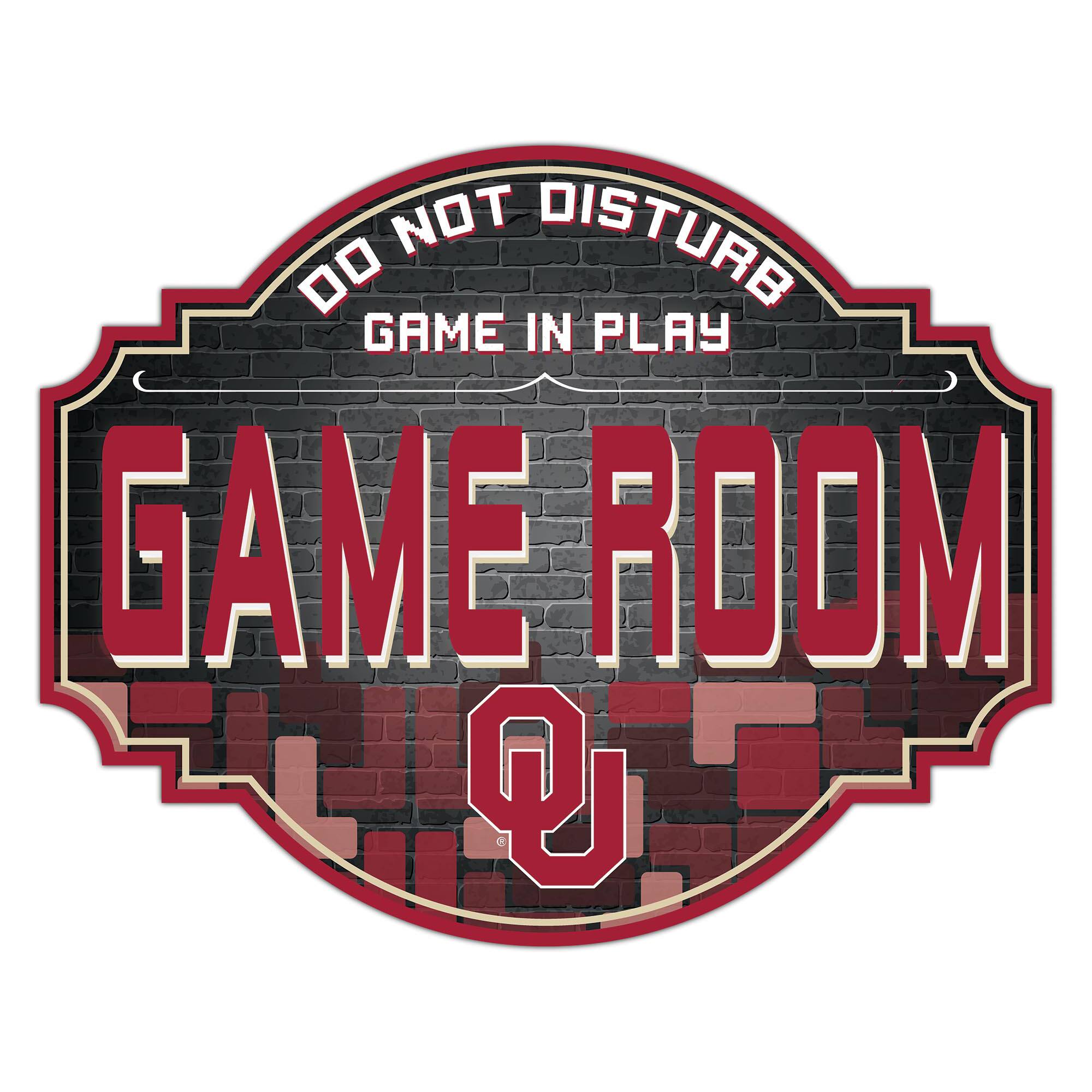 Oklahoma Sooners 12'' Game Room Tavern Sign