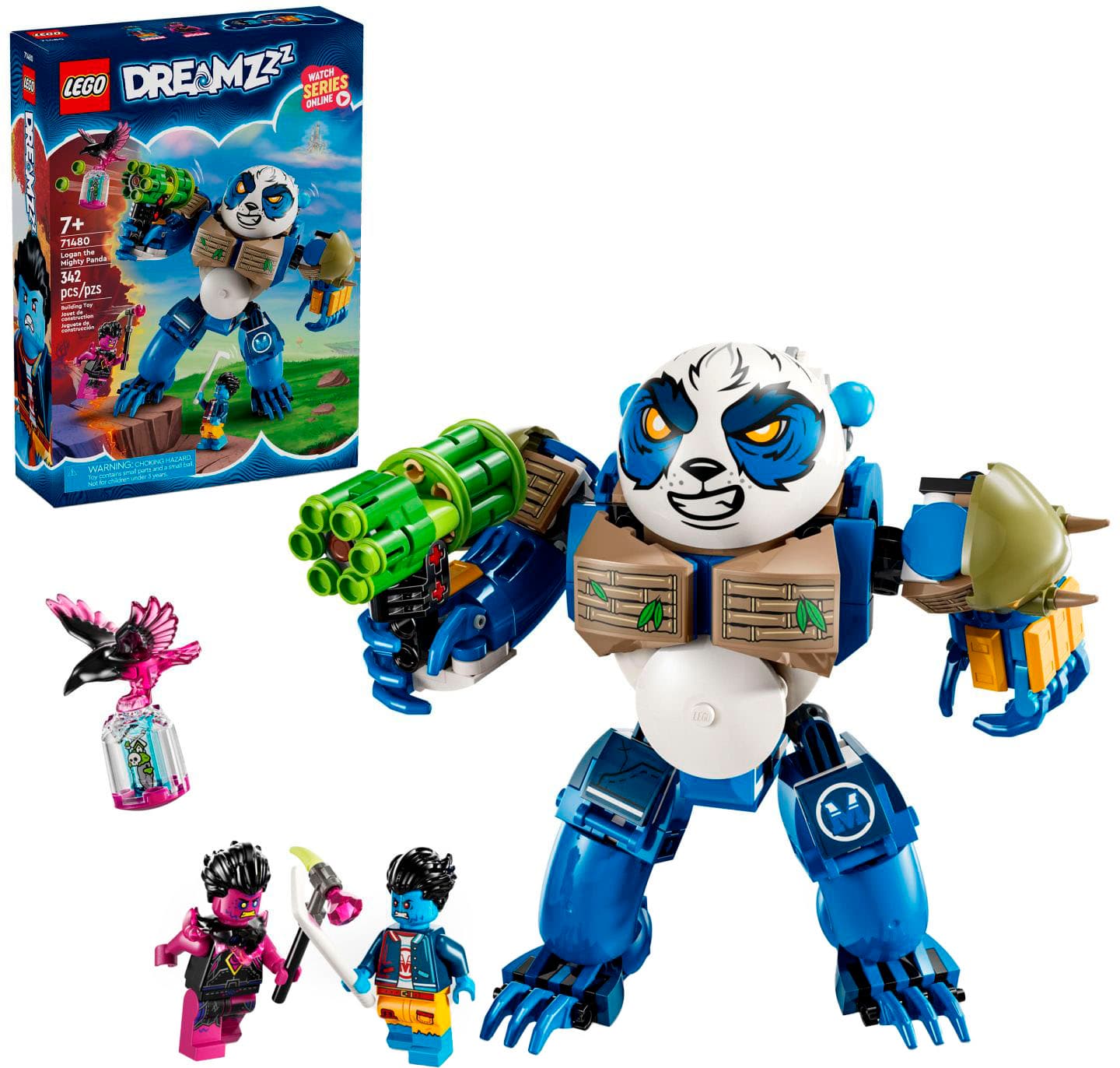 LEGO - DREAMZzz Logan the Mighty Panda Animal Toy 71480 - Front_Zoom