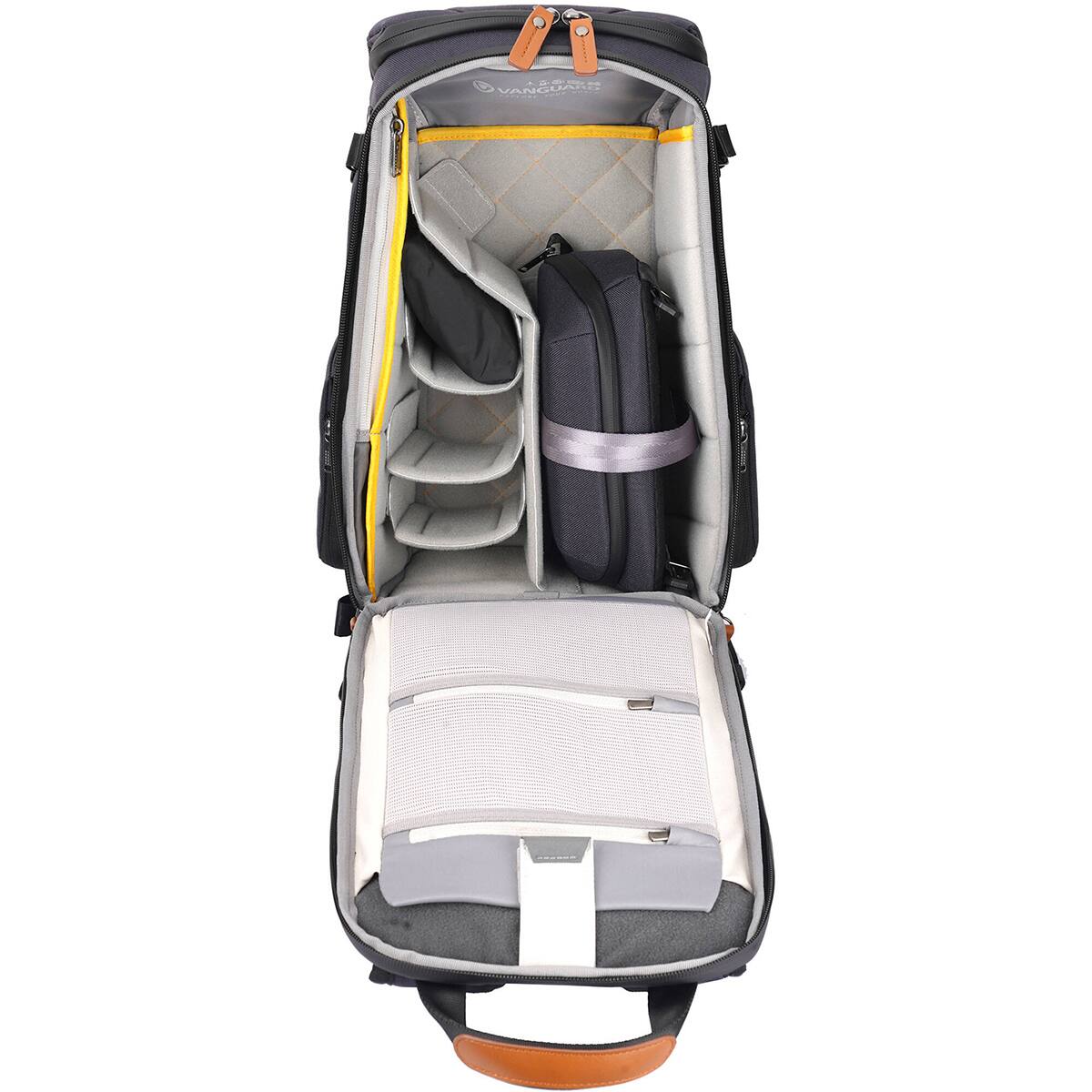 Alt View 2. Vanguard - Vanguard VEO City B37 12L Camera Backpack with Pouch - Navy.