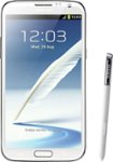 Front Standard. Samsung - Galaxy Note II N7100 Cell Phone (Unlocked) - White.