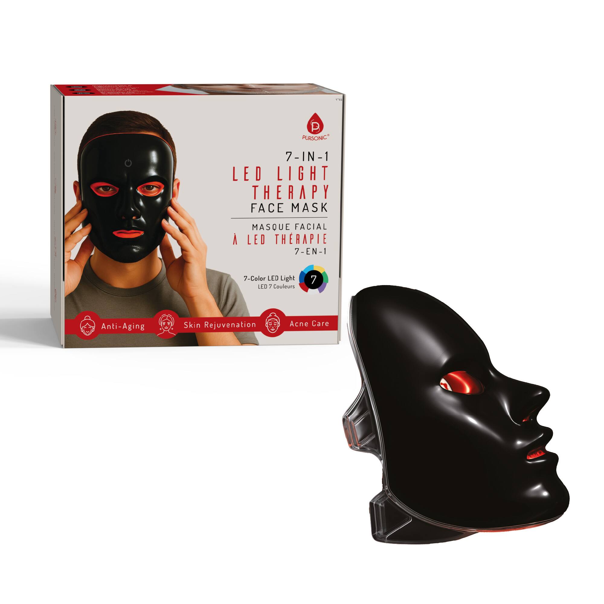 Pursonic 7 in 1 LED Light Therapy Face Mask & LED Light Sculpting