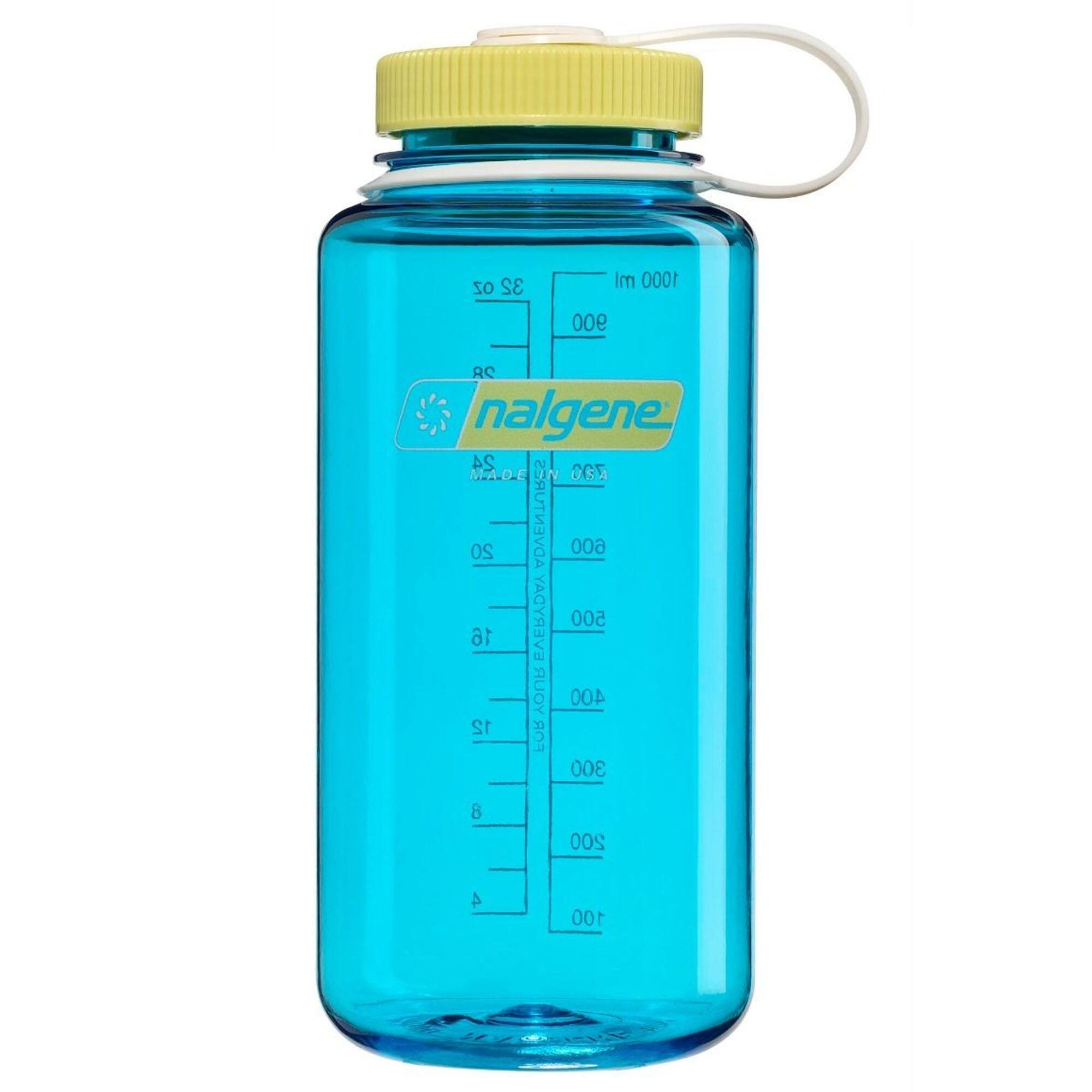 Nalgene - Sustain 32 oz. Wide Mouth Water Bottle - Blue Atoll/Endive - Blue/Atoll