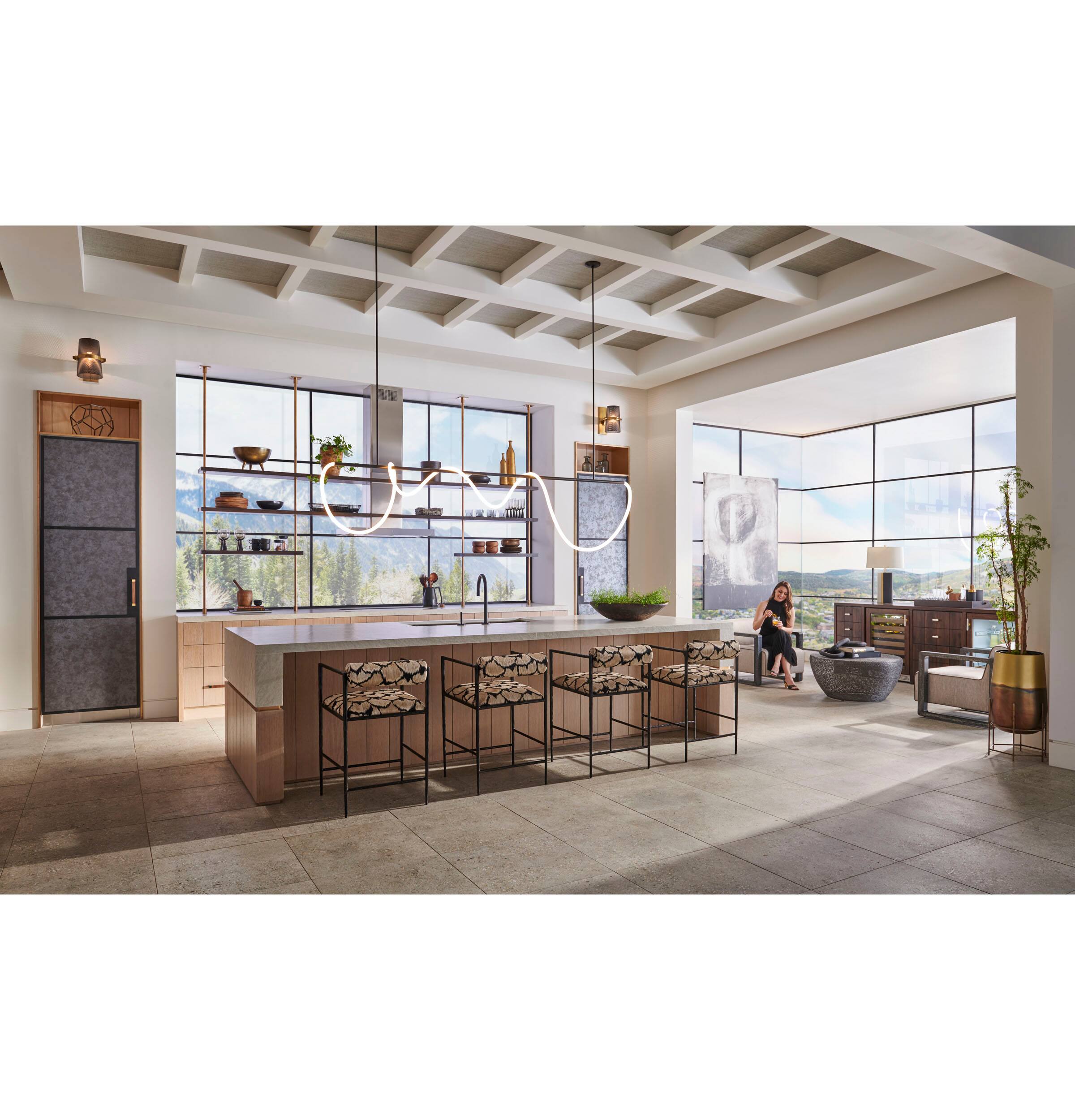 Alt View 33. Monogram - Minimalist 30" Built-In Single Electric Convection Wall Oven with No-Preheat Air Fry  and Voice Control - Stainless Steel.