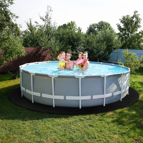 Alt View 5. Winado - 18 FT Round Pool Pad, Extra Thick Swimming Pool Liner Pad Under Pool Mat Pool Protection for Outdoor Above Ground Pool - Black.