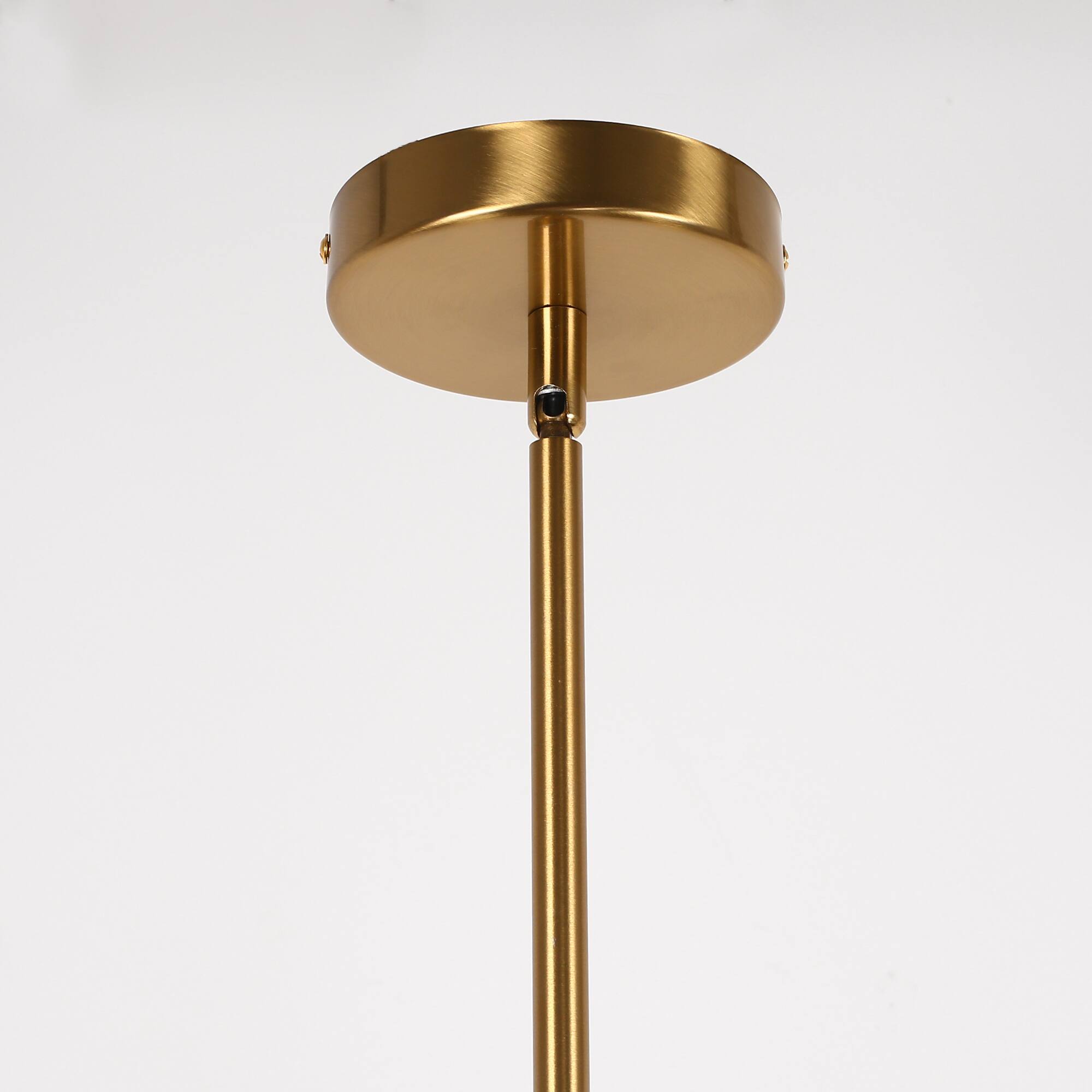 Alt View 6. Jandcase - JANDCASE 3-Light Brass Island Pendant Light, Clear Glass Shades, E26 Socket, Non-Integrated Bulbs, for Kitchen Island - Gold.