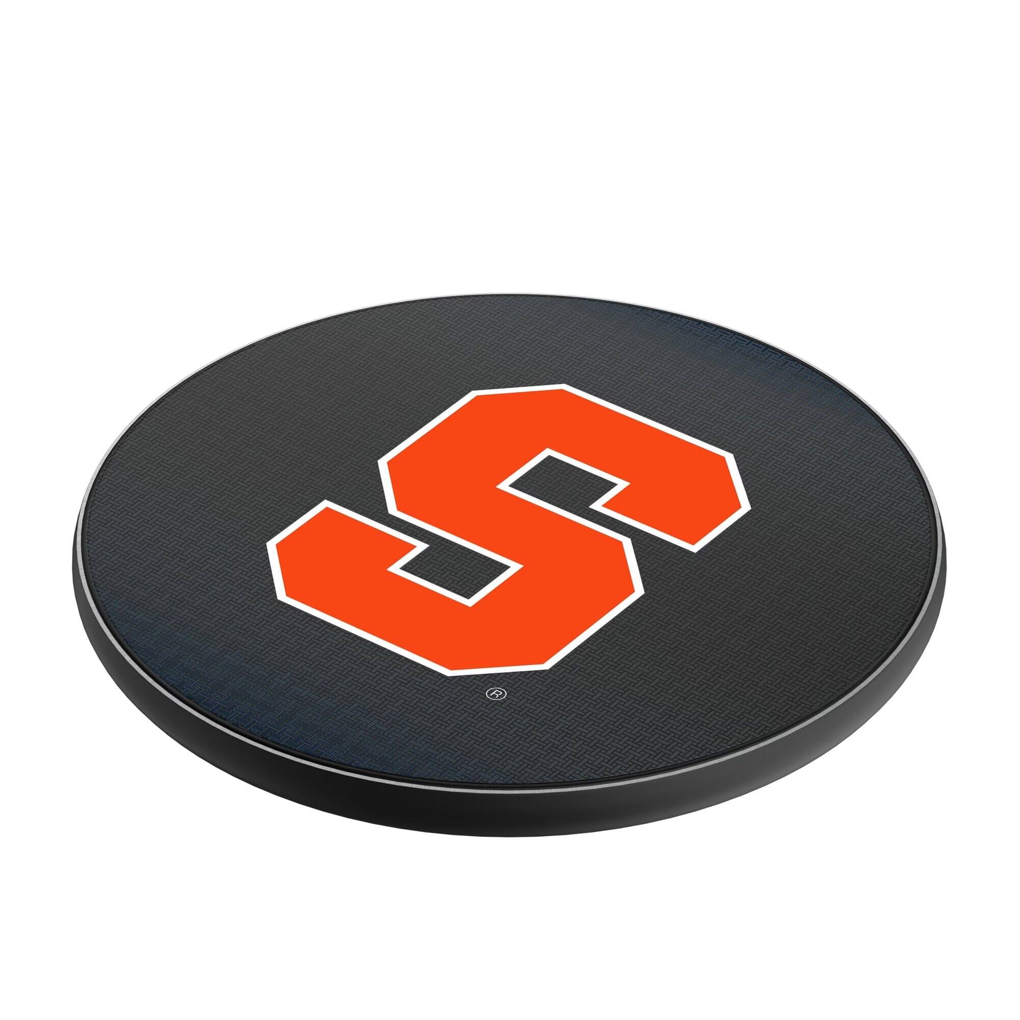 Alt View 1. Keyscaper - Syracuse Orange 15 Watt Wireless Induction Charger - Black.