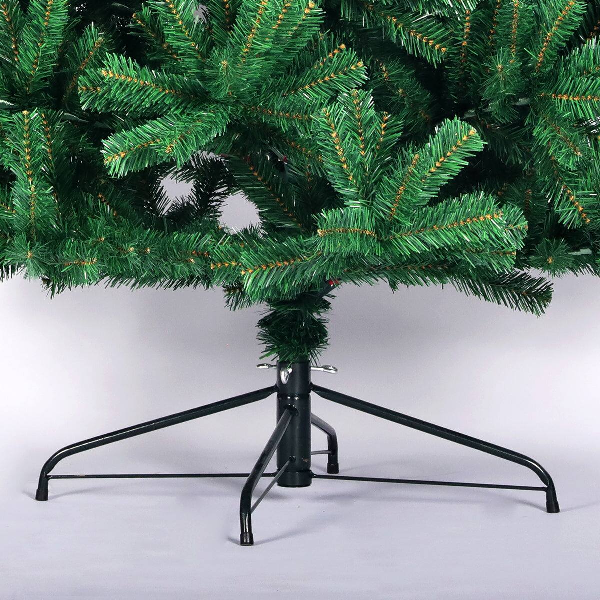 Alt View 2. Hivvago - 6ft Artificial Christmas Tree Full Natural Spruce PVC Fir Tree Foldable Metal Stand Unlit Green - Green.