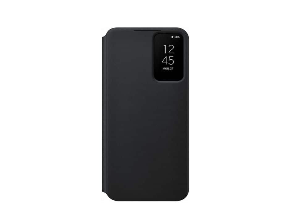 Samsung - Galaxy 22+ Smart Clear View Cover I Color: - Black