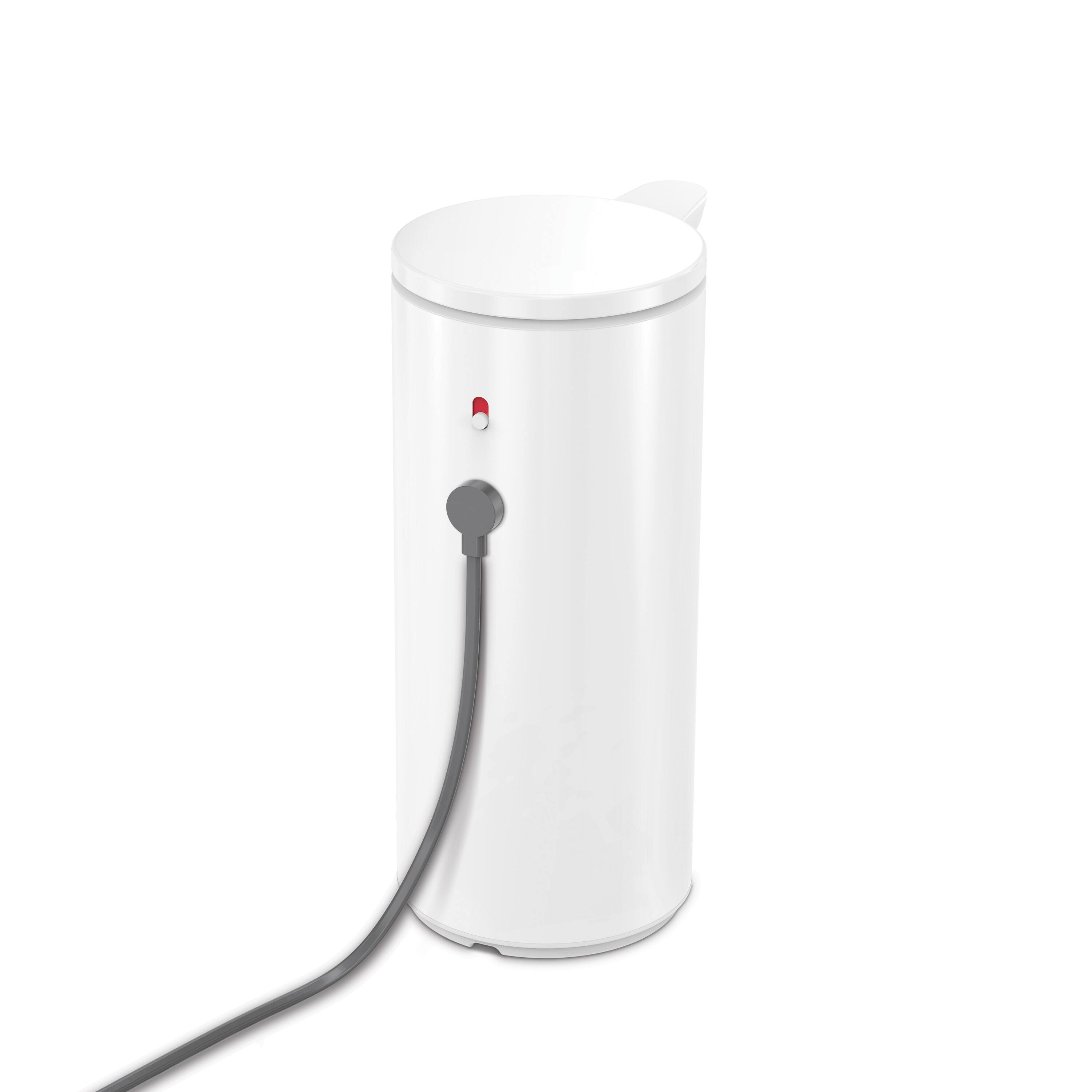 Alt View 2. simplehuman - 9 oz. rechargeable liquid sensor pump, high-grade white steel - White.