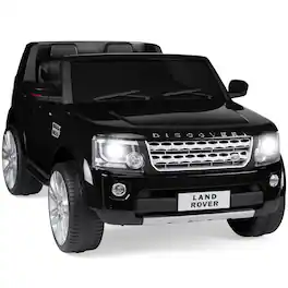 Best Choice Products - 12V 3.7 MPH 2-Seater Licensed Land Rover Ride On Car Toy w/ Parent Remote Control - Black