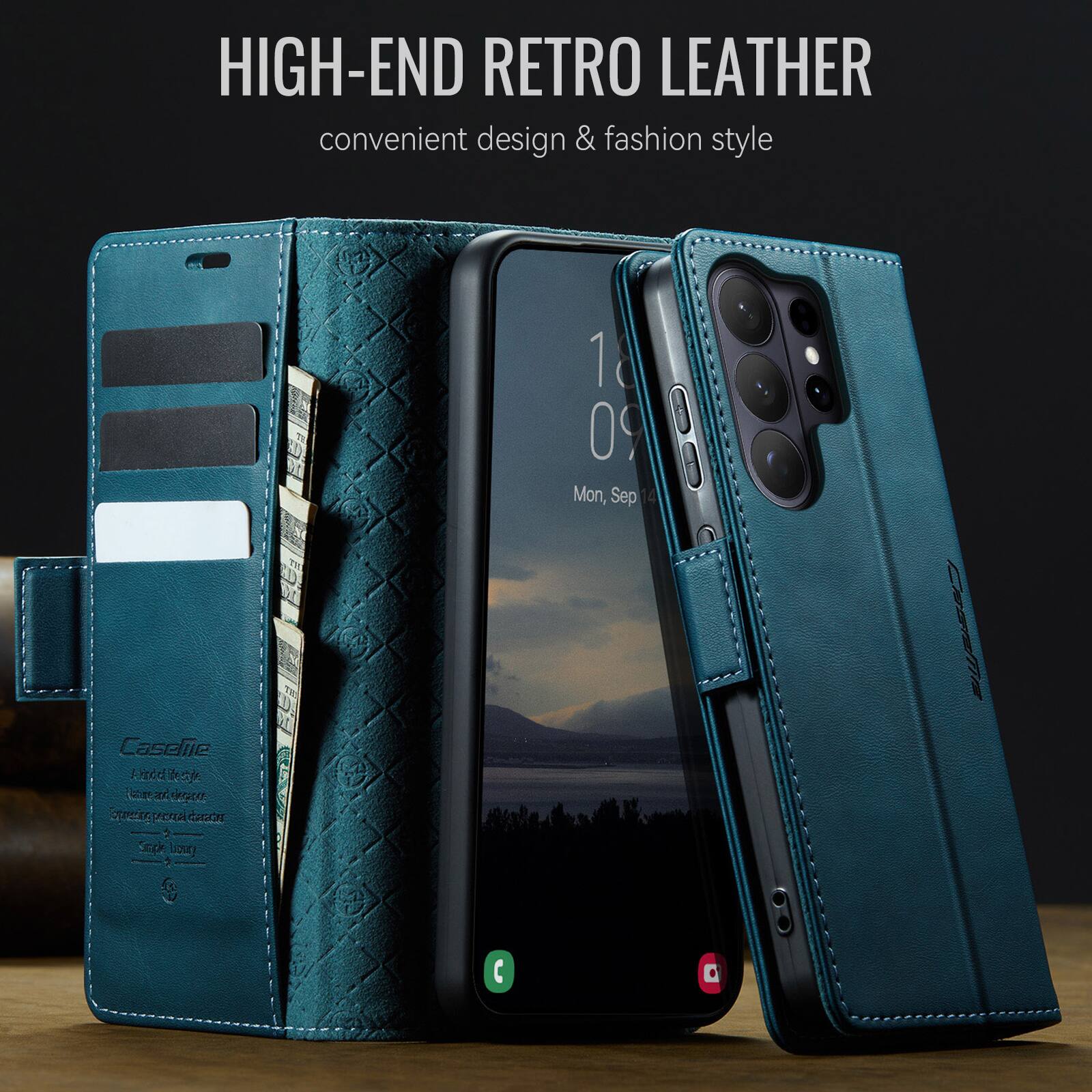 HIGH-END RETRO LEATHER  
convenient design & fashion style