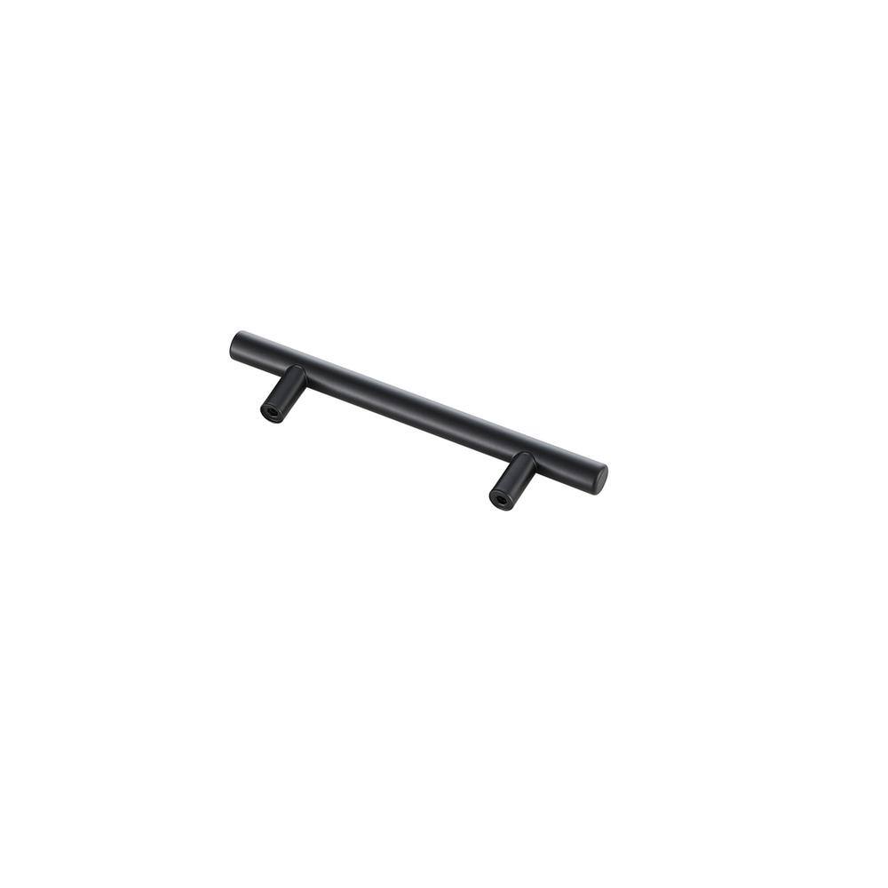 Left. Elegant Decor - Quinn 4" Center to Center Matte Black Bar Pull Multipack (set of 10) - Matte Black.