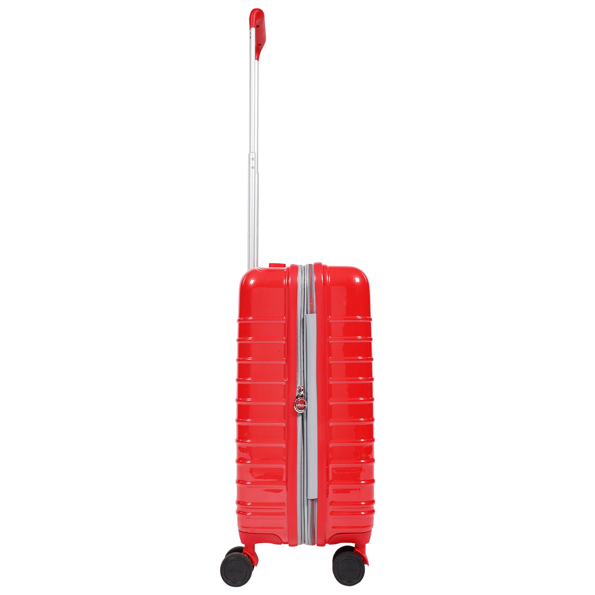 Left. Ful - 22" Expandable Hardside Carry-On Spinner - RED.