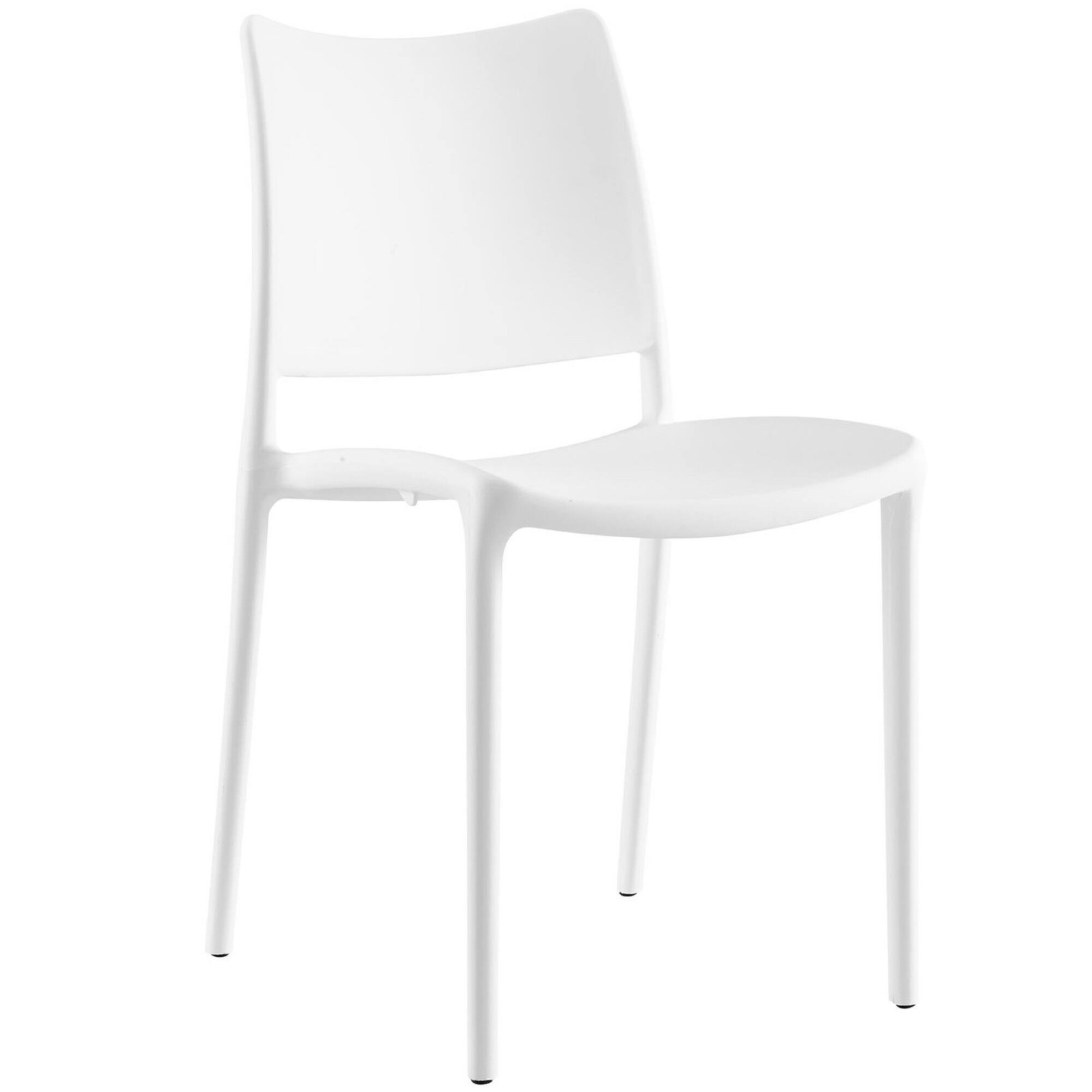 Angle. Modway - Hipster Dining Side Chair Set of 4 by Modway - White.