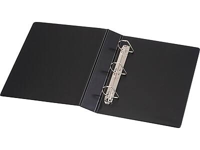 Alt View 3. Cardinal - Heavy Duty 2" 3-Ring Non-View Binder, D-Ring - Black.