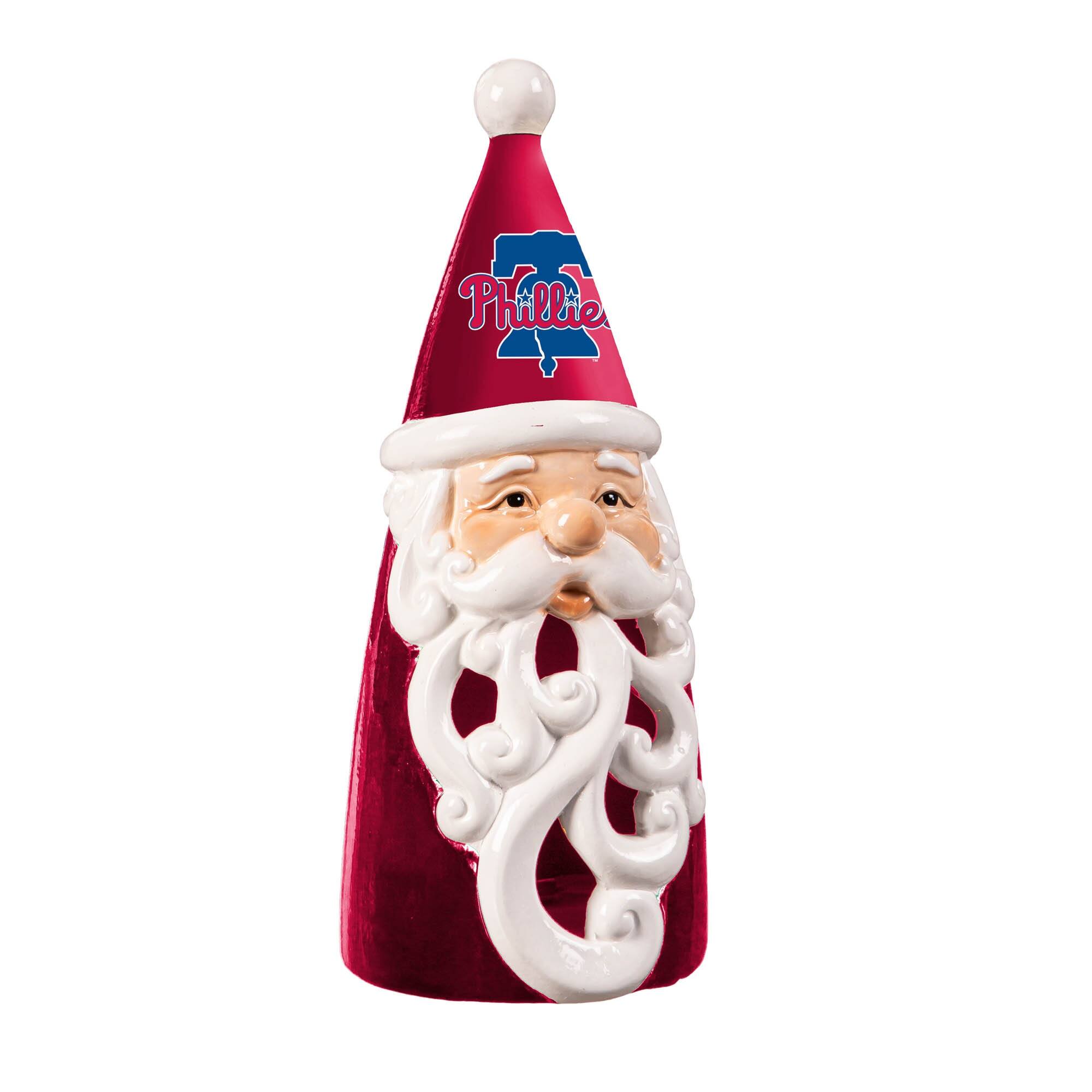 Front. Evergreen Enterprises - 8" LED Santa Statue - Red.