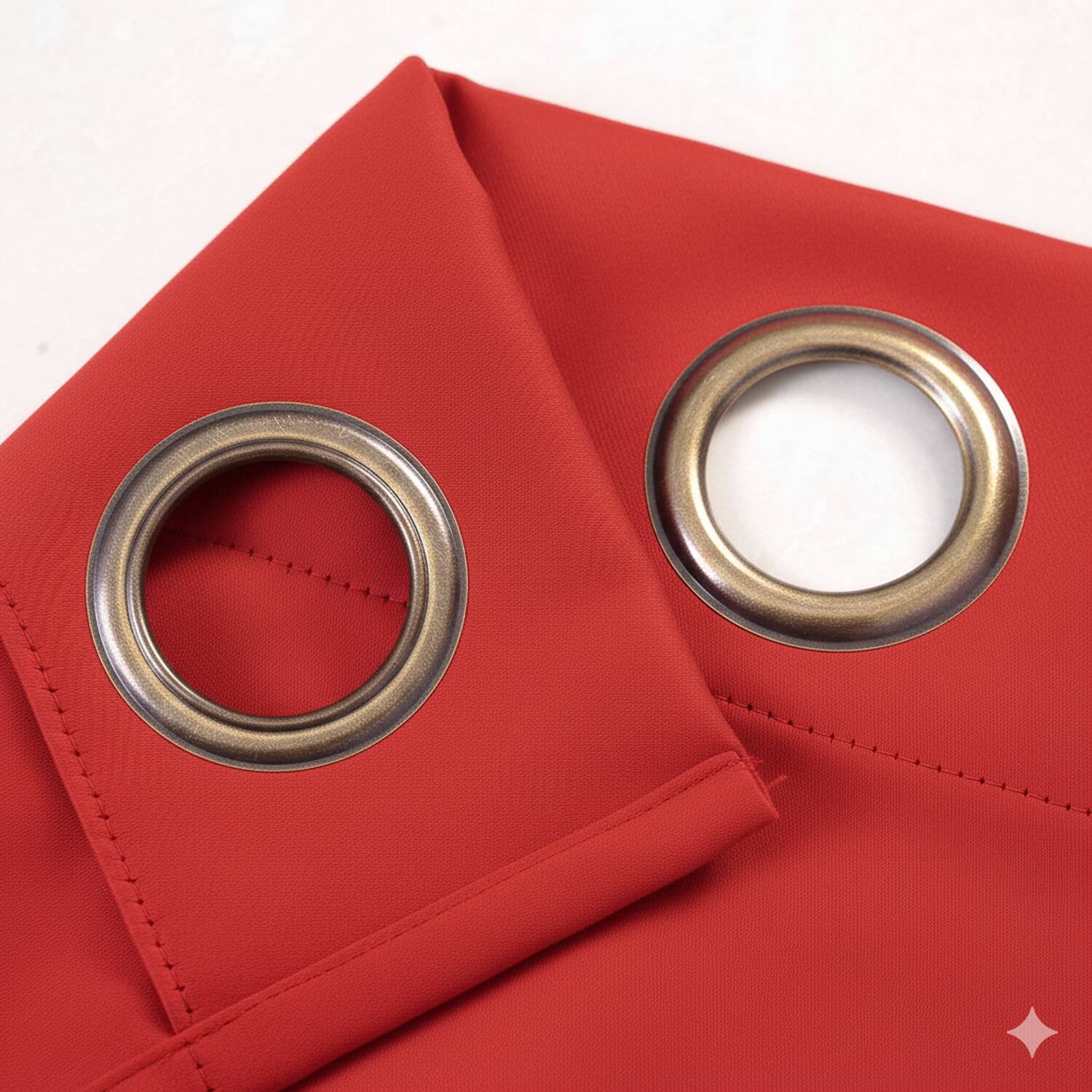 Back. RT Designers Collection - RT Designers Collection 100% Polyester 250 GSM Riley 100% Blackout Grommet Panel 54" x 95" Red - Red.