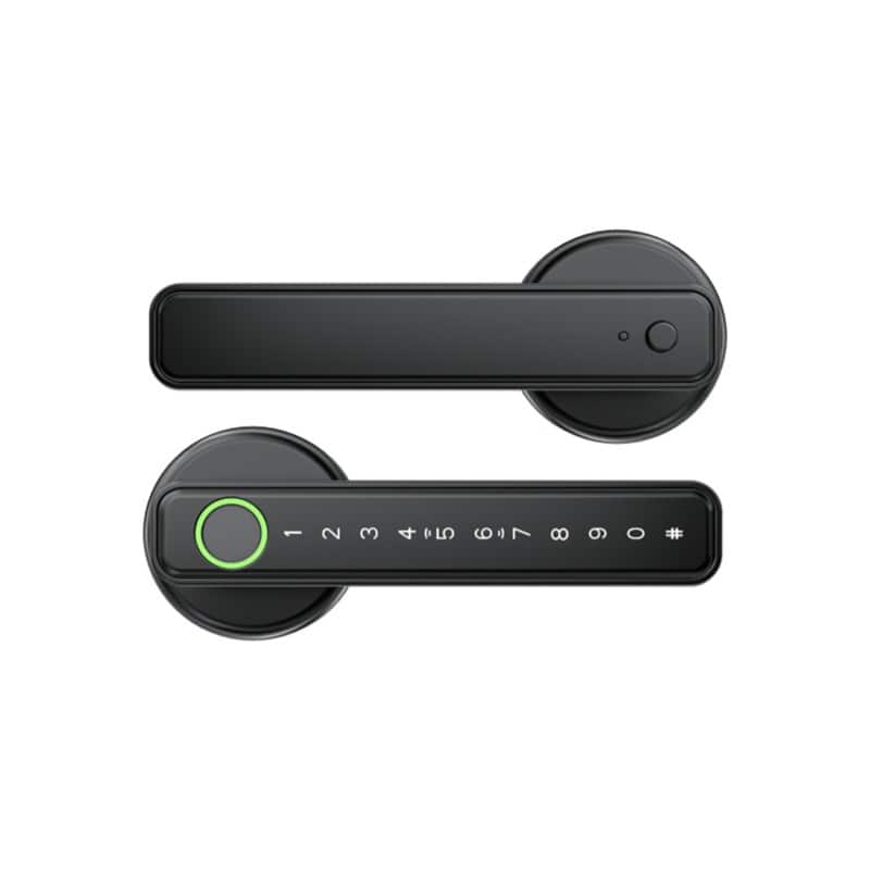 Cluzine - Smart Fingerprint Door Lock for Wooden Door,3-in-1 Latch,Bluetooth,Password,For Home,Office