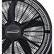 Alt View 1. Brentwood - 20" Portable High-Velocity Air-Circulator Floor Fan, 3 Speeds, 5 Blades, 90° Pivoting Head, 60" Cord - Black.