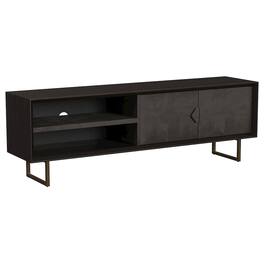 Coaster Co. of America - Marsden 2-door Mango Wood 70" TV Stand Charcoal - Black