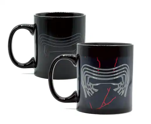 Front. Star Wars - Star Wars Kylo Ren 11 Ounce Heat Reveal Coffee Mug - Black.