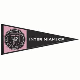 WinCraft - Inter Miami CF 13" x 32" Wool Primary Logo Pennant - Multicolor