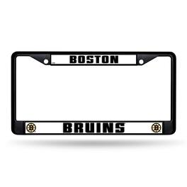 Rico Industries - Boston Bruins NHL Black Metal License Plate Frame - Multi