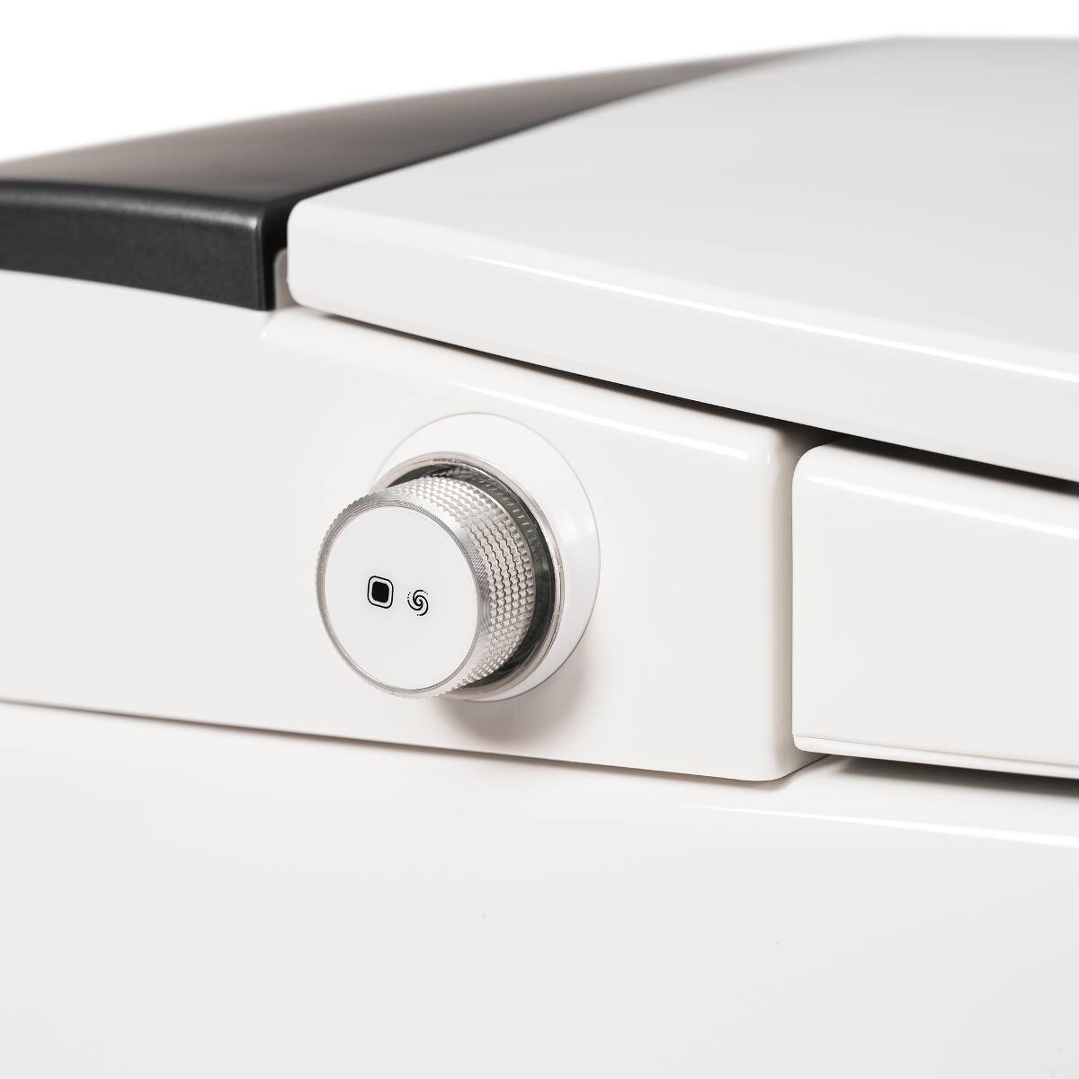 Alt View 3. Loheer - Loheer One Piece Smart Toilet with Heated Seat Automatic Flush and Night Light - White and gray.