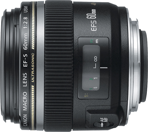 Canon EF-S 60mm f/2.8 Macro USM Lens Black 0284B002 - Best Buy
