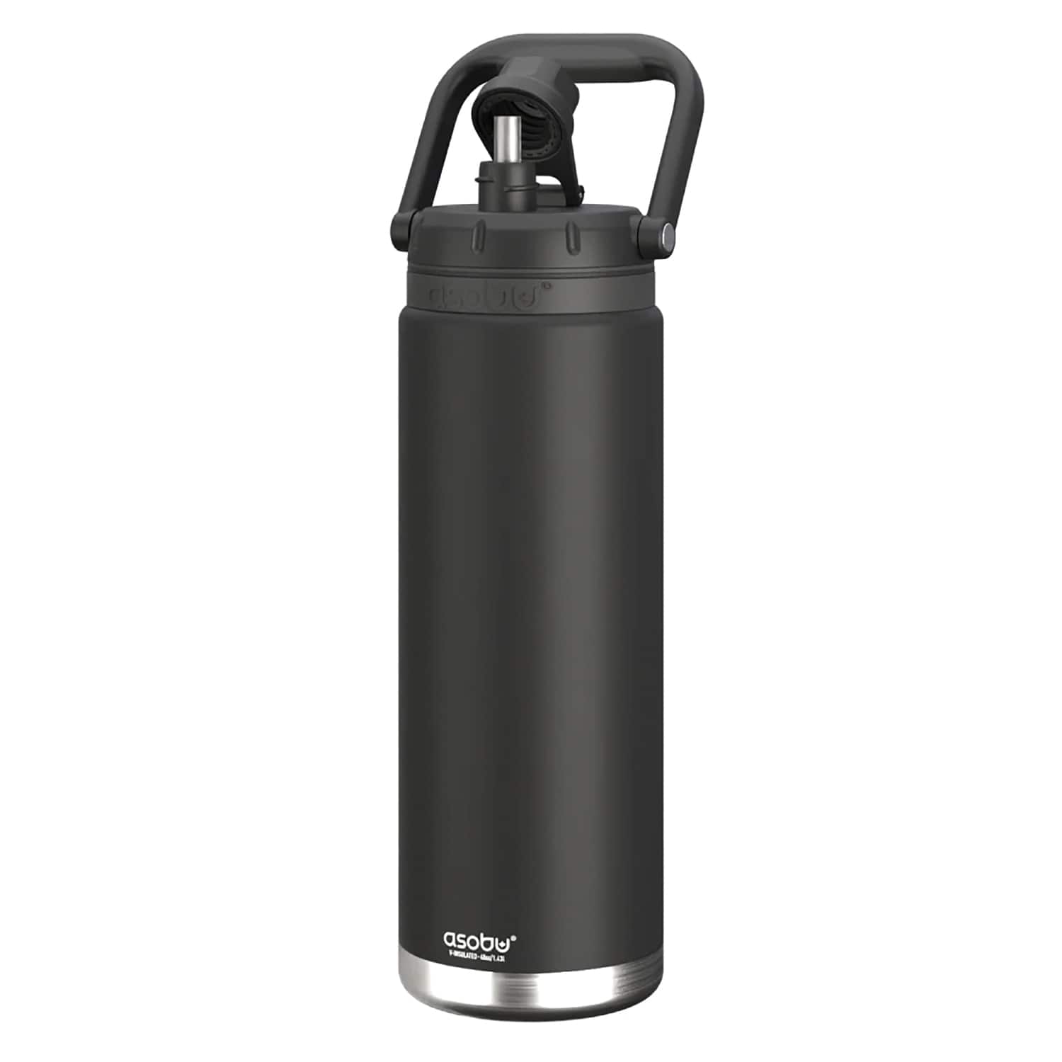 Asobu - Tmf7bk Canyon 50-oz. Insulated Water Bottle With Full Hand Comfort Handle - Black