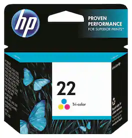 HP - 22 Tricolor Original Ink Cartridge - Cyan/Magenta/Yellow