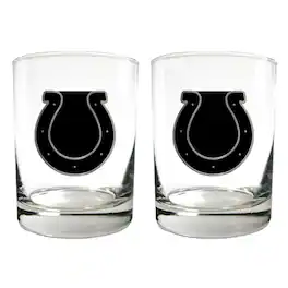 Great American Products - Indianapolis Colts 15oz. Legacy Rocks Glass Set - Multicolor