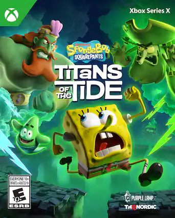 X Xbox Series X, nickelodeon SpongeBO BO SQUAREPANTS TITANS OF THE, EVERYONE 10+ ENFANTS et ADULTES 10+ ESRB, PURPLE LAMP TH QNORDIC - E10+ (Everyone 10+)