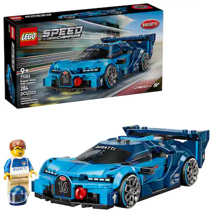 LEGO SPEED CHAMPIONS - Bugatti Vision Gran Turismo
Set Number: 77253
Age: 9+
Pieces: 284 pcs/pzs
Building Toy - Jouet de construction - Juguete de Construcción