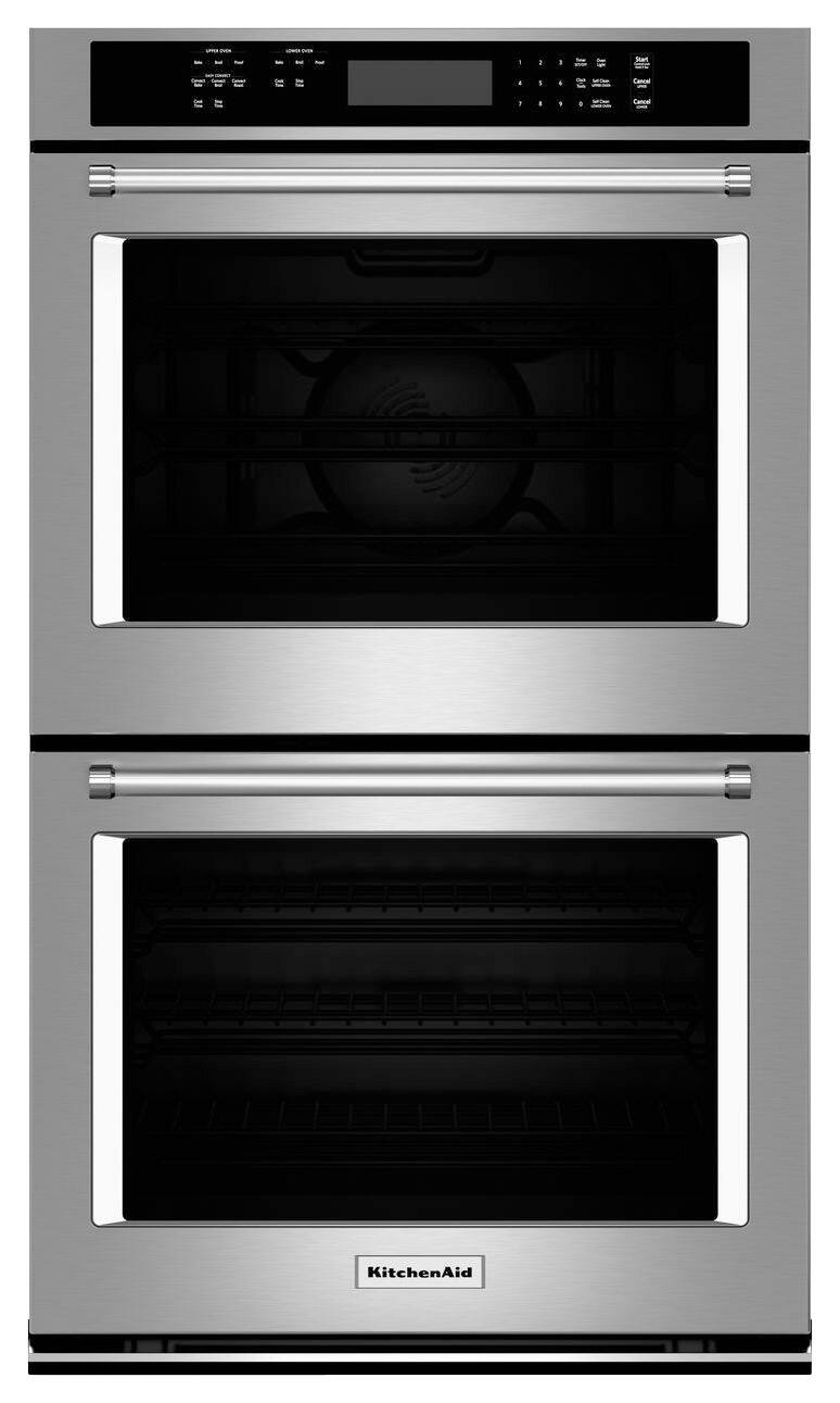 KitchenAid 30" Built In Double Electric Convection Wall Oven Stainless