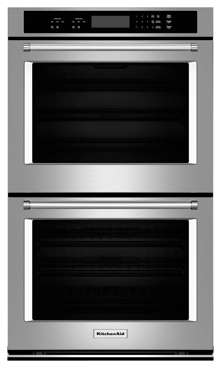KitchenAid - 30" Built-In Double Electric Wall Oven - Stainless steel