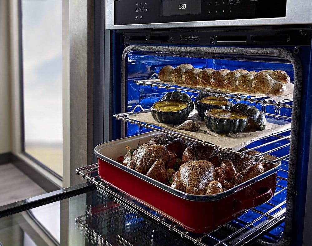 Alt View 13. KitchenAid - 30" Built-In Single Electric Convection Wall Oven.