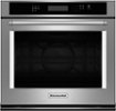 KitchenAid - 30" Built-In Single Electric Convection Wall Oven - Stainless Steel