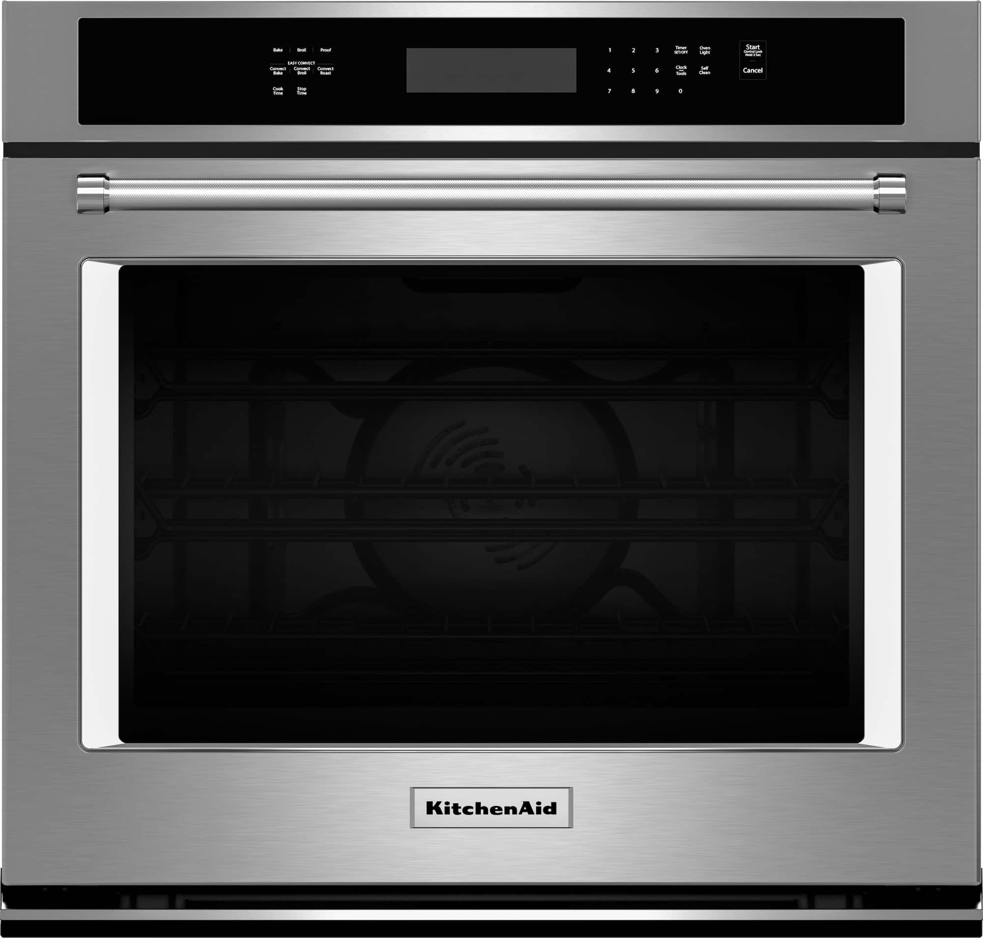 Zoom in on Front Zoom. KitchenAid - 30" Built-In Single Electric Convection Wall Oven - Stainless steel.