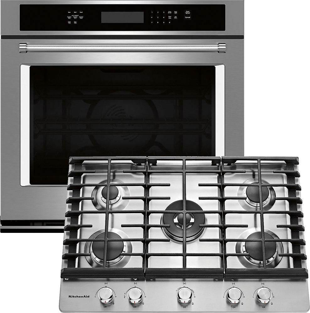 KOSE500ESS KitchenAid 30 Single Wall Oven with Even-Heat True Convection -  Stainless Steel