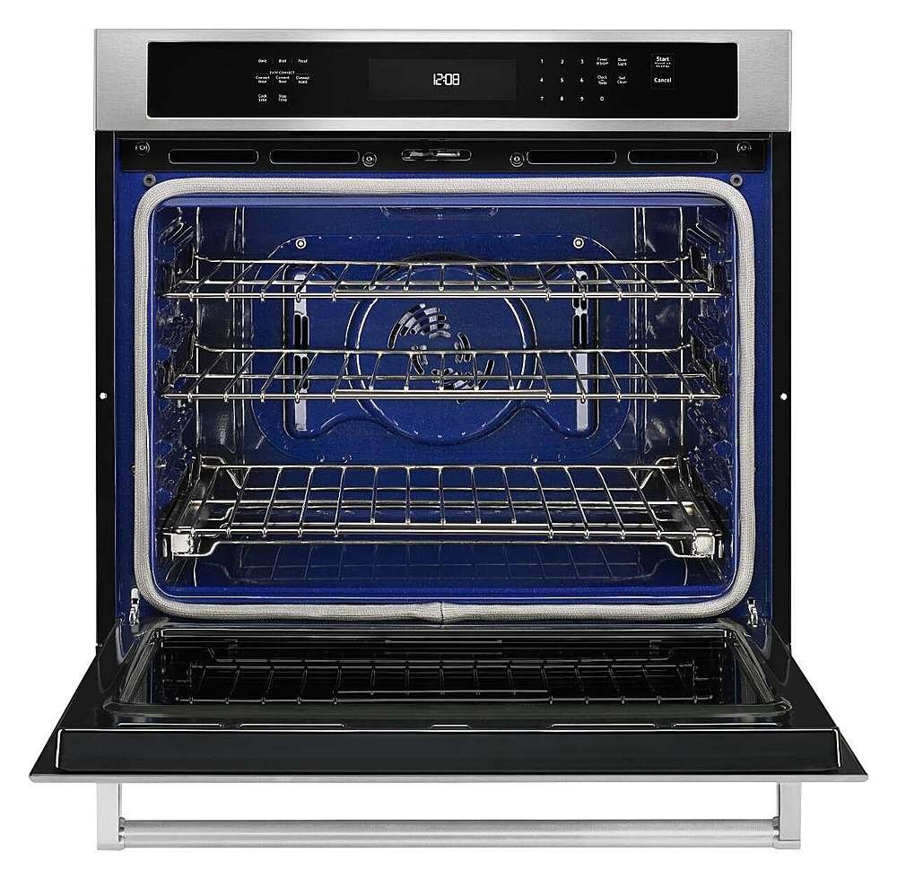 Zoom in on Alt View Zoom 14. KitchenAid - 30" Built-In Single Electric Convection Wall Oven - Stainless steel.