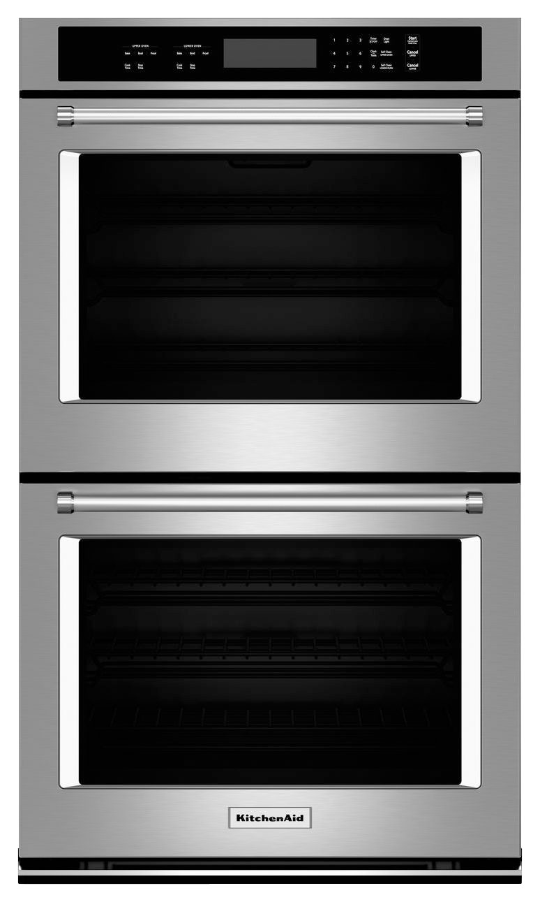 KitchenAid - 27" Built-In Double Electric Wall Oven - Stainless steel