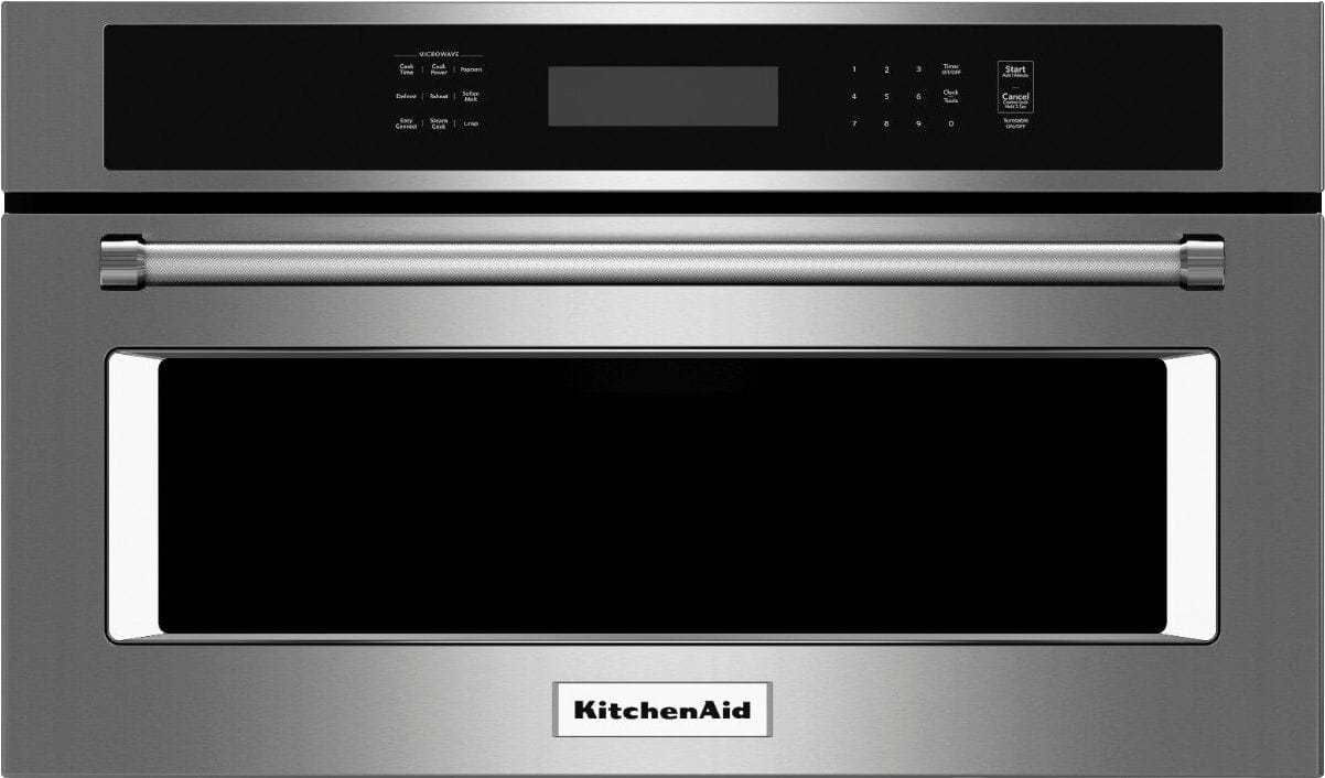 Front. KitchenAid - 1.4 Cu. Ft. Built-In Microwave - Stainless Steel.