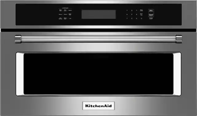 Front. KitchenAid - 1.4 Cu. Ft. Built-In Microwave - Stainless Steel.