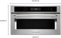 Alt View 11. KitchenAid - 1.4 Cu. Ft. Built-In Microwave - Stainless Steel.