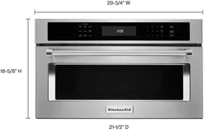 KitchenAid Built In Microwave (KMBP100ESS) - Stainless Steel