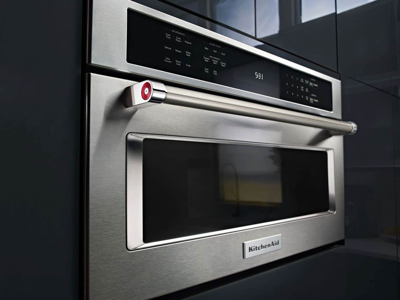 Alt View 14. KitchenAid - 1.4 Cu. Ft. Built-In Microwave - Stainless Steel.