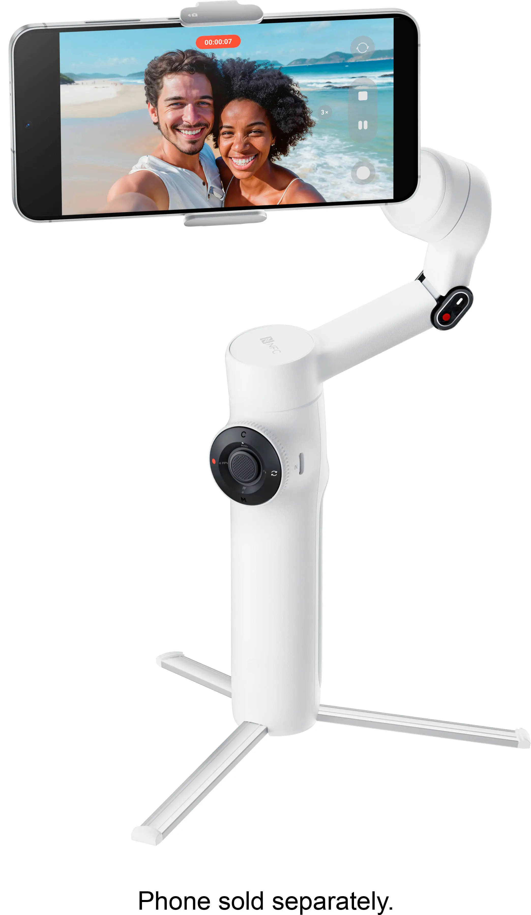 【美品】Insta360 flow Summit white Amazon.com: Insta360 Flow 2 White - Foldable AI Phone Gimbal
