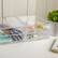 Alt View 13. Martha Stewart - Brody Clear Plastic Desktop Storage with 2 Half Moon Opening Pullout Drawers-2 Pack - Clear.