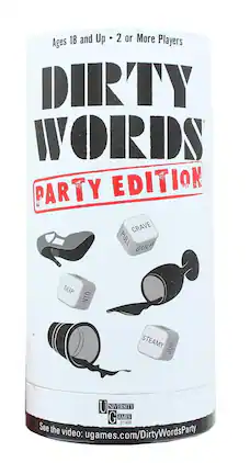 University Games - Dirty Words Adult Dice Word Game | Party Edition - Multi-Color